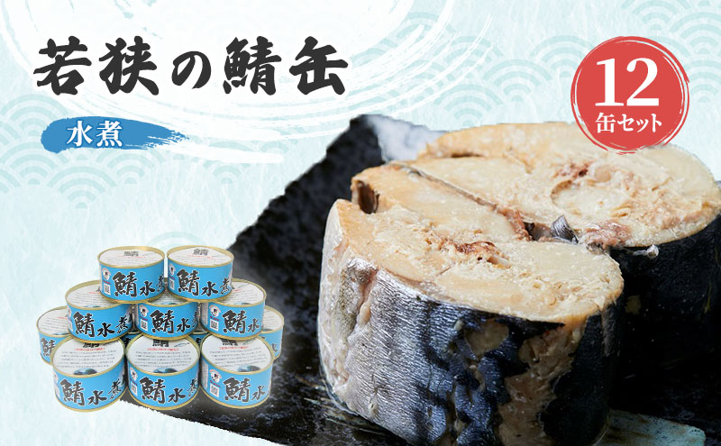 【福井県若狭町】サバ缶 水煮 12缶 セット 詰め合わせ 若狭の鯖缶 鯖缶 さば缶 さば サバ 鯖 缶詰 缶詰め 魚 魚介 魚介類 海鮮 水煮缶 福井 福井県 若狭町