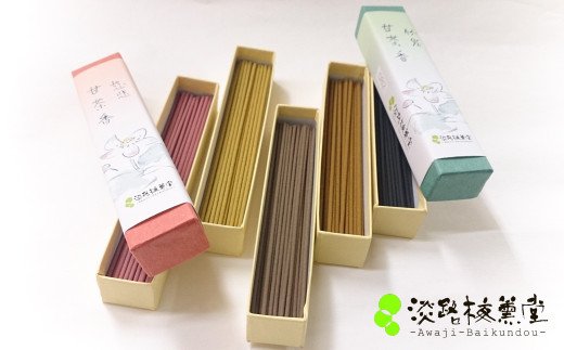 淡路梅薫堂の本場淡路島のお香(お線香)～仏様のご馳走甘茶香～　　[線香 お供え 人気 インセンス アロマ 墓参り 仏具]
