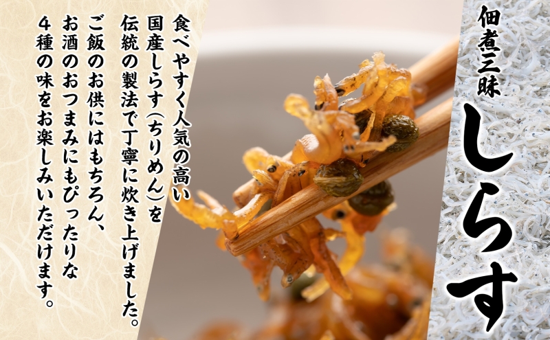 【ふるさと納税】尾張の佃煮 しらす佃煮セット しらすの佃煮 ちりめん ご飯のお供 ごはんのおとも お弁当 おつまみ 送料無料 愛知県 蟹江町