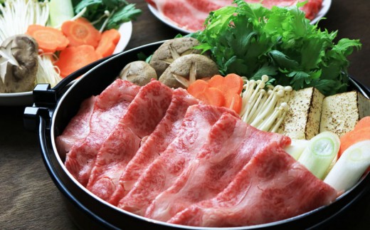 A5・A4　沖縄県産黒毛和牛《山城牛》すき焼き用ローススライス600g