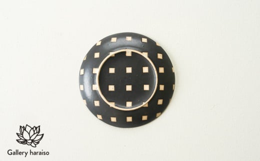 【沖縄のかわいい器】陶factory509 モノクロ皿／白四角