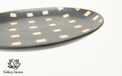 【沖縄のかわいい器】陶factory509 モノクロ皿／白四角