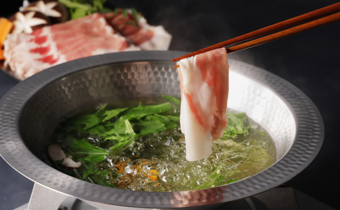 国宝・十勝ロイヤルマンガリッツァ豚 塩しゃぶしゃぶ ロース400g 北海道 幕別町 【 豚肉 豚 しゃぶしゃぶ 塩 湖塩 冷凍 生 】 お肉 牛肉 牛肉/しゃぶしゃぶ  丸勝十勝ヒルズ