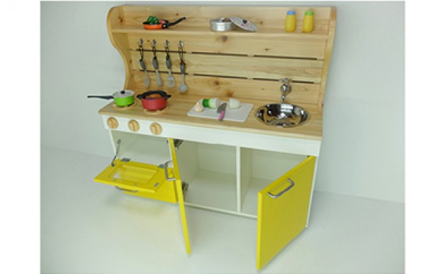 N6002_ままごとキッチンｗ870 黄