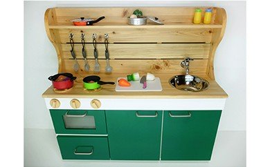 N6004_ままごとキッチンｗ870 緑