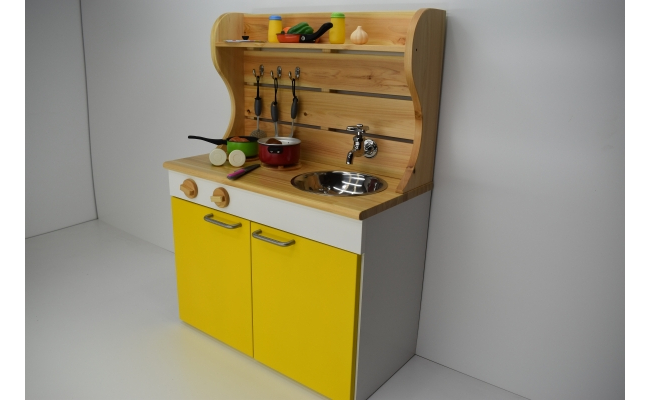 N6009_ままごとキッチンｗ５９０　黄