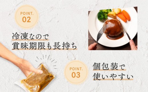 福岡県新宮町のふるさと納税 AB400.累計100万個突破キャンペーン！今だけプラス2個！大容量デミチーズハンバーグ【150g×20個+2個】