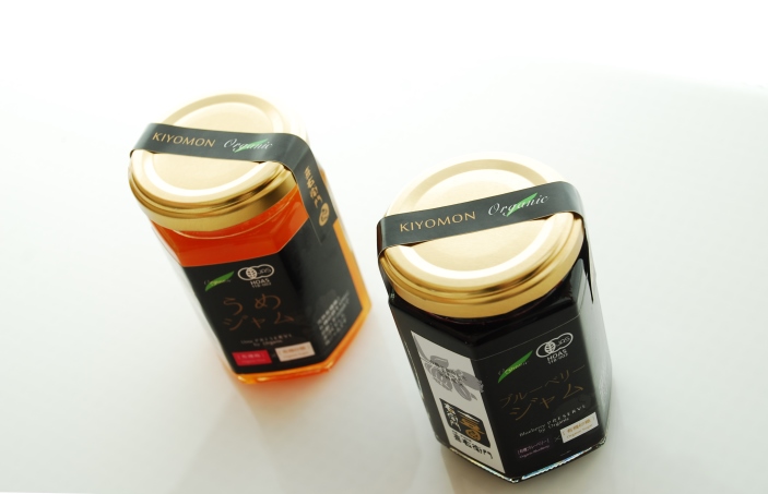 京都・喜右衛門  有機ブルーベリージャム（150g×2）と有機うめジャム（150g×1）〈有機 オーガニック 無添加 ジャム ブルーベリー ブルーベリージャム 梅 うめジャム 果物 加工食品〉