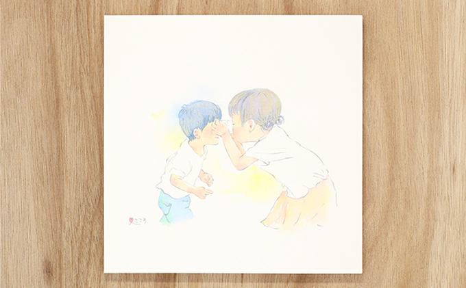 『えものがたり』オーダー　20×20cm 絵画 インテリア 