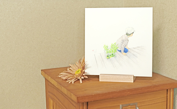 『えものがたり』オーダー　20×20cm 絵画 インテリア 