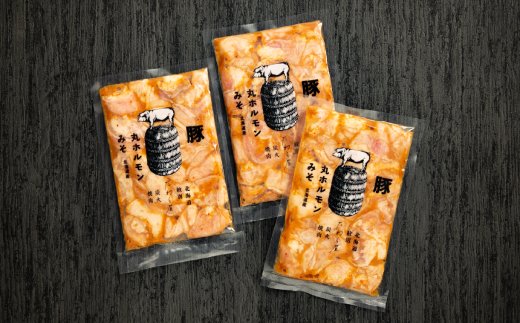 17-87 【年内配送12月8日入金まで】オホーツク産豚丸ホルモン（みそ）600g within2025