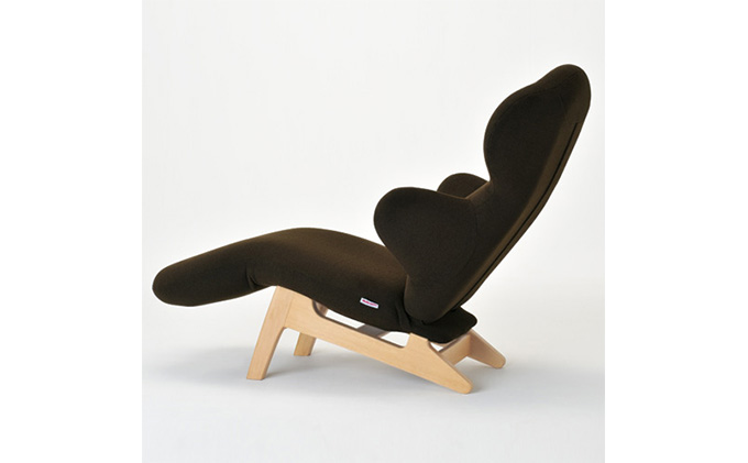 イス ハグラウンジチェア knit Fabric リッチブラウン リクライニング 日本製 家具