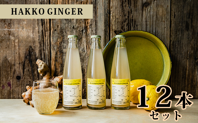 【北海道倶知安町】【CF】自家製ジンジャービア【HAKKO GINGER】12本セット 飲料類 炭酸飲料 野菜飲料 野菜ジュース