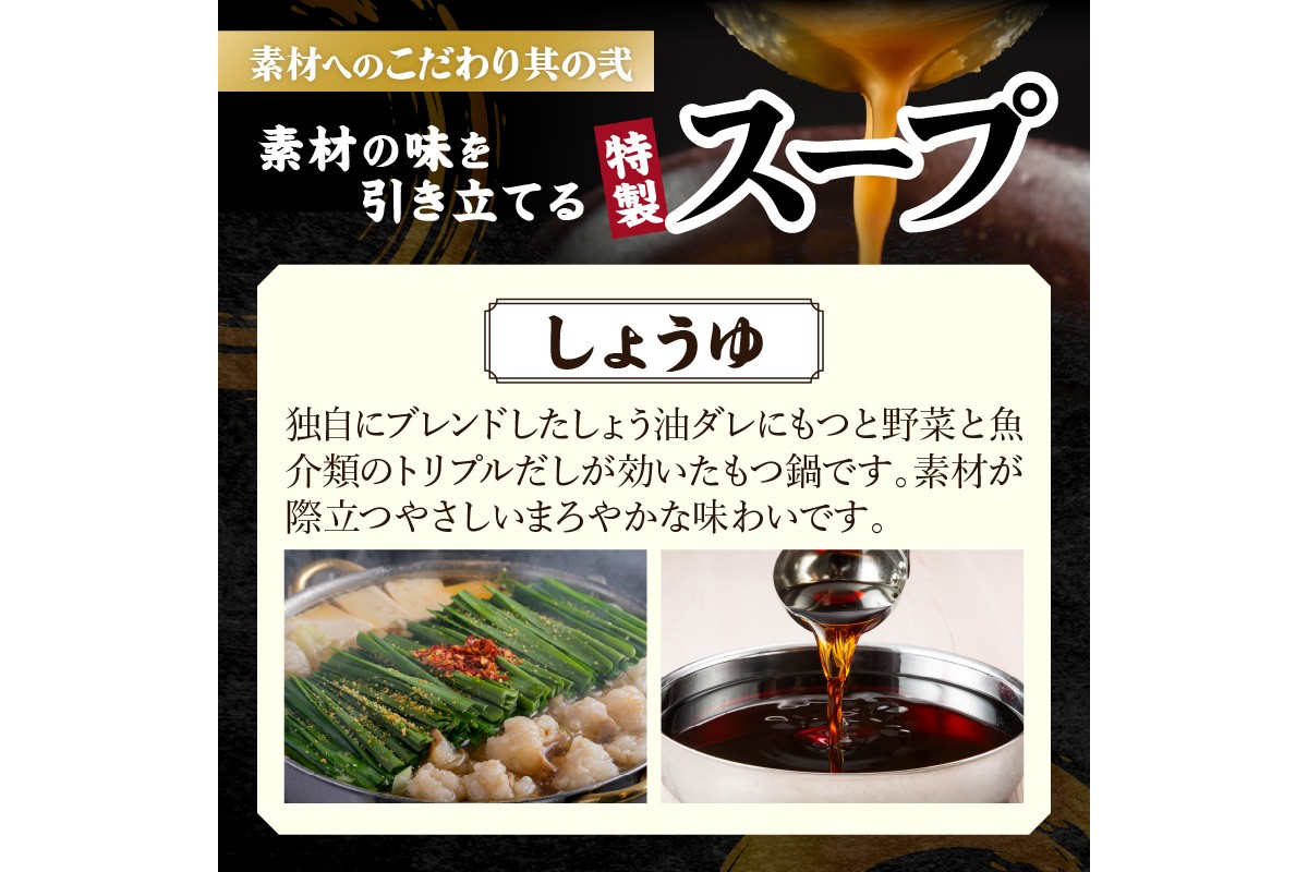 福岡県飯塚市のふるさと納税 「おおやま」博多もつ鍋(しょうゆ味/3人前)【A7-053】