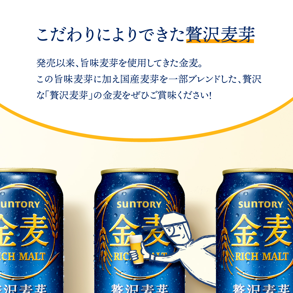群馬県千代田町のふるさと納税 【期間限定】金麦 サントリー 350ml × 24缶 〈天然水のビール工場〉※沖縄・離島地域へのお届け不可 サントリー 群馬 送料無料 お取り寄せ お酒 生ビール お中元 ギフト 贈り物 プレゼント 人気 おすすめ 家飲み 晩酌 バーベキュー キャンプ ソロキャン アウトドア 県 千代田町 缶ビール 群馬県千代田町産 発泡酒 レギュラー金麦
