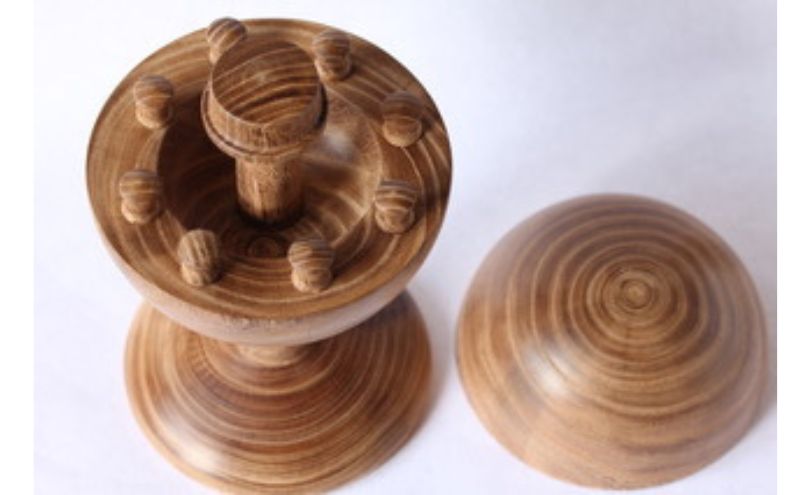 「吉羽ろくろや」ろくろ細工　アクセサリースタンド※オンライン決済限定 木材 インテリア 和風 