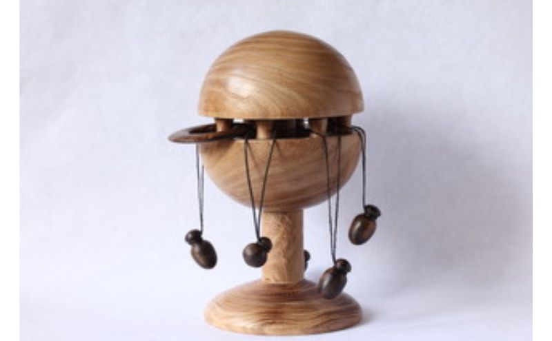 「吉羽ろくろや」ろくろ細工　アクセサリースタンド※オンライン決済限定 木材 インテリア 和風 