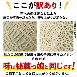 鹿児島県志布志市のふるさと納税 【春限定・数量限定】牧さんの訳ありメロン 赤玉(赤肉)1玉 a1-057-s