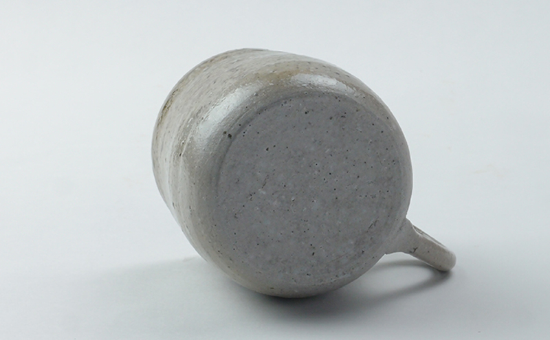 寒風須恵器 把手付カップ（三浦雅人：作） 工芸品 食器 マグカップ 