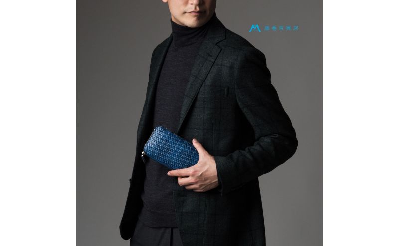 財布 二宮五郎商店 藤巻百貨店別注 アジログレイン ラウンドジップウォレット 皮 革製品 皮革製品 ファッション 小物 お札 小銭 カード ケース ウォレット　【 墨田区 】 ファッション小物 