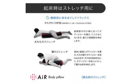 エアーボディーピロー(抱き枕)ハードロングタイプ【P254W】