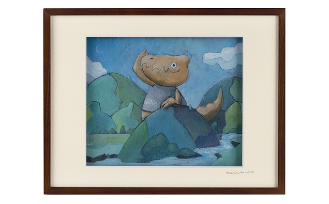 Harry＆Marie 名画 シリーズ(7)「ウルスからの便り」ハリーマリー ジクレー 絵画 インテリア アート 額装入り ファンタジー ジークレー 作品 