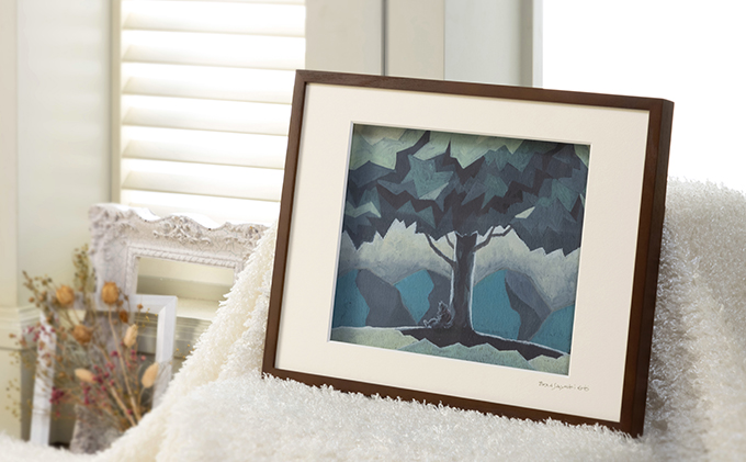 Harry＆Marie 名画 シリーズ(8)「ウォルフからの便り」ハリーマリー ジクレー 絵画 インテリア アート 額装入り ファンタジー ジークレー 作品 