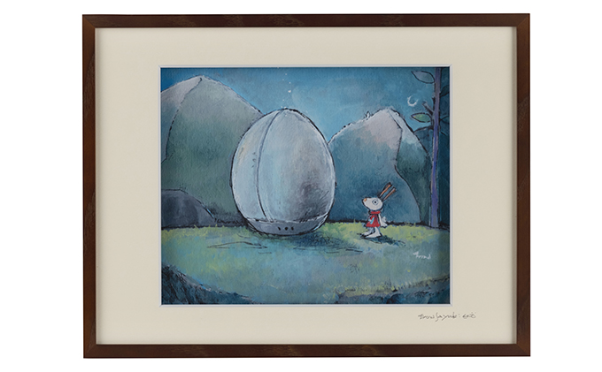 Harry＆Marie 名画 シリーズ(1)「ハリーからの便り」ハリーマリー ジクレー 絵画 インテリア アート 額装入り ファンタジー ジークレー 作品 