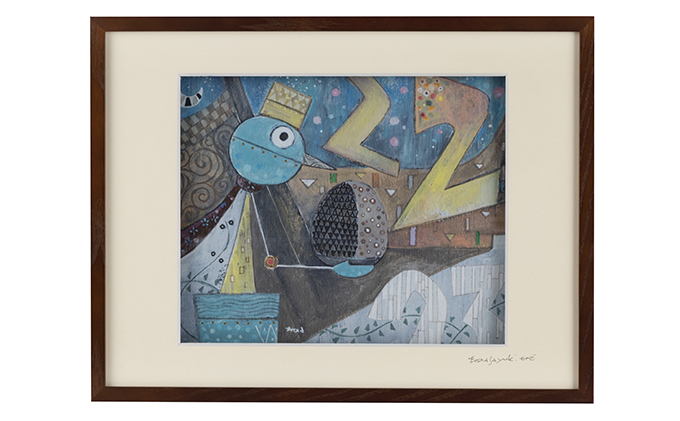 Harry＆Marie 名画 シリーズ(12)「ブリッツからの便り」ハリーマリー ジクレー 絵画 インテリア アート 額装入り ファンタジー ジークレー 作品 