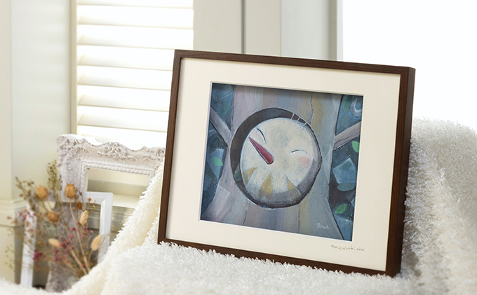 Harry＆Marie 名画 シリーズ(5)「オーさんからの便り」ハリーマリー ジクレー 絵画 インテリア アート 額装入り ファンタジー ジークレー 作品 