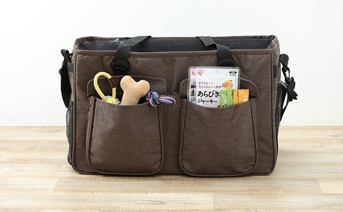 ソフトペットキャリー Mサイズ PSC-490 ブラウン アイリスオーヤマ 雑貨 日用品 ペット用品 