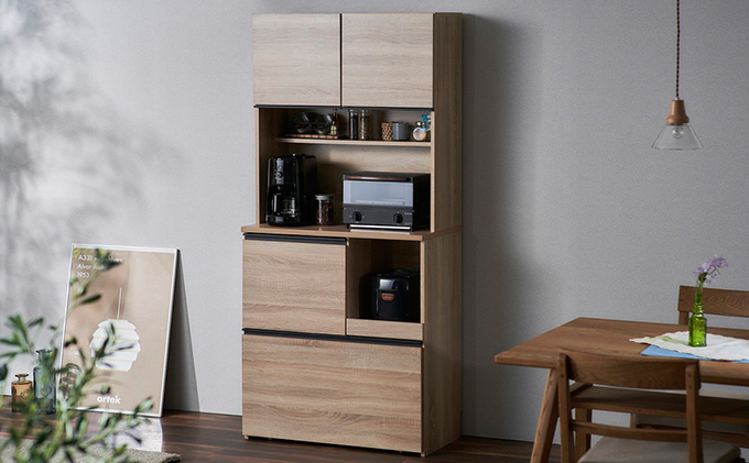 キッチンキャビネット KCB-790 ライトナチュラル アイリスオーヤマ 雑貨 日用品 インテリア 