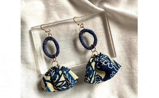 【ピアス】うるまの風ポリマークレイピアス