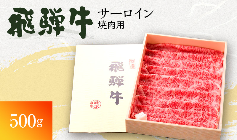 飛騨牛 サーロイン 岐阜県海津市産 焼肉 500g 牛肉 焼き肉 お肉 冷凍 バーベキュー BBQ 