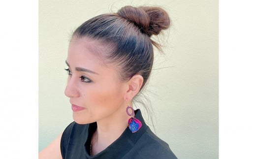 【ピアス】てぃんさぐポリマークレイピアス