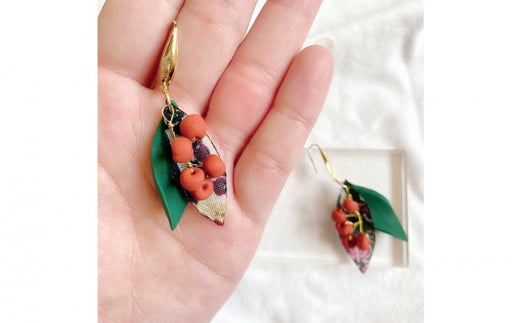 【ピアス】月桃ポリマークレイピアス