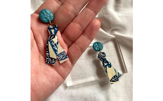 【ピアスorイヤリング】果報(かふぅ)ポリマークレイピアス