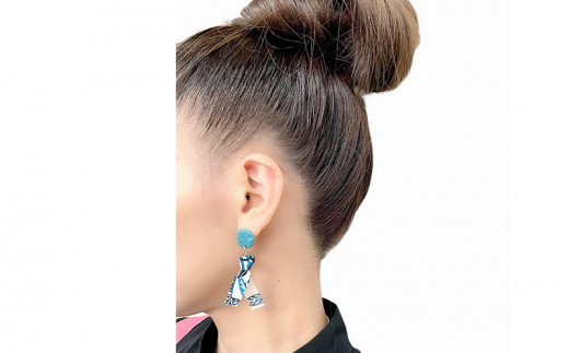 【ピアスorイヤリング】果報(かふぅ)ポリマークレイピアス