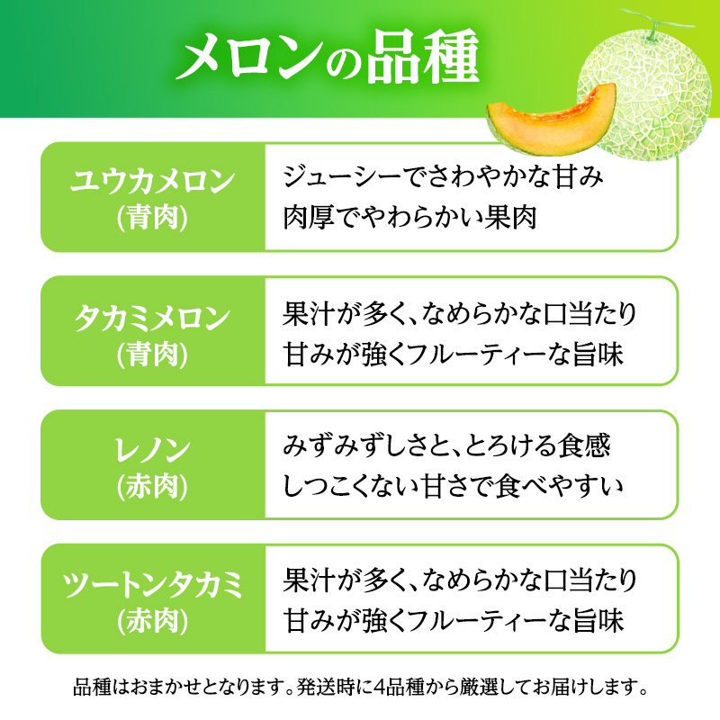 【先行予約2026年産】津軽産 減農薬栽培メロン 3～4玉 糖度16度以上保証！ 果物類 メロン青肉 フルーツ メロン赤肉 