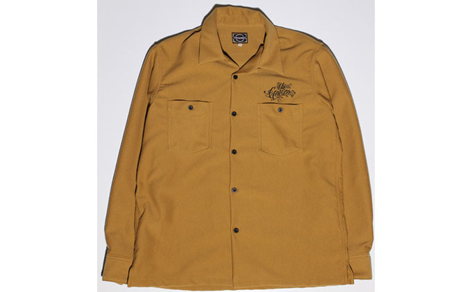 GONZO SURF　ツイーディーコーデュロイシャツ　カラー：キャメル ファッション 服 男性 メンズ 