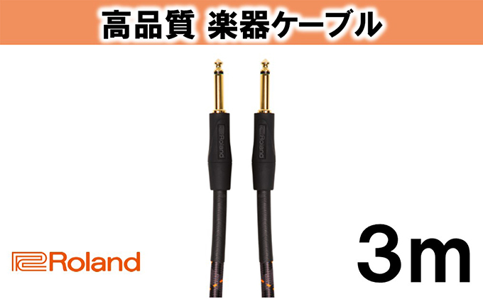 静岡県浜松市のふるさと納税 【Roland純正】高品質楽器ケーブル 3m/RIC-G10【配送不可：離島】 雑貨 日用品