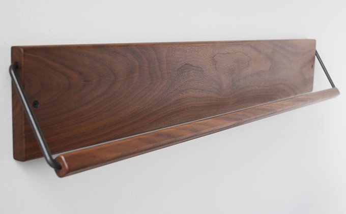 Sneaker wall スニーカーウォール  SW-900WN ウォールナット（おおよそ4足収納 ウォルナット無垢材 壁掛け 木製 シューズラック スリッパラック）【配達不可：沖縄・離島】 雑貨 日用品 家具 