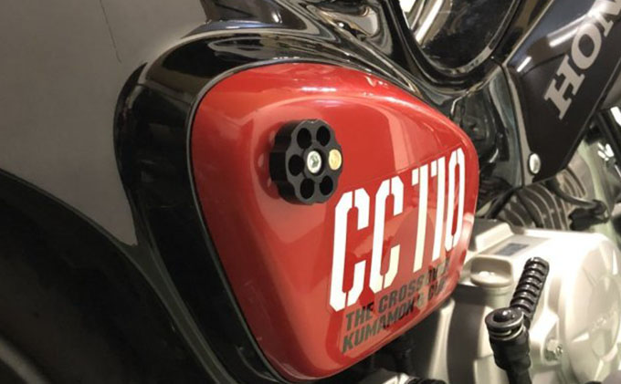  Honda　クロスカブ用　サイドカバーボルト 雑貨 日用品 アルミ削り出し リボルバー シリンダー形状 工具無し 