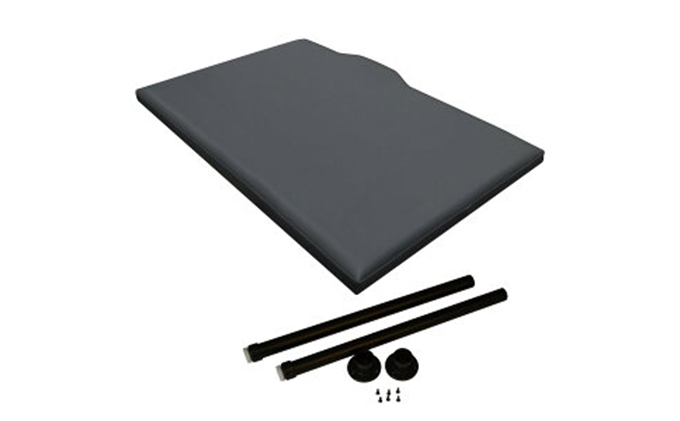 【堕瑠魔】助手席フラット【ブラックレザー】 日野 17レンジャー フラットキット 助手席用（2種） 車 部品