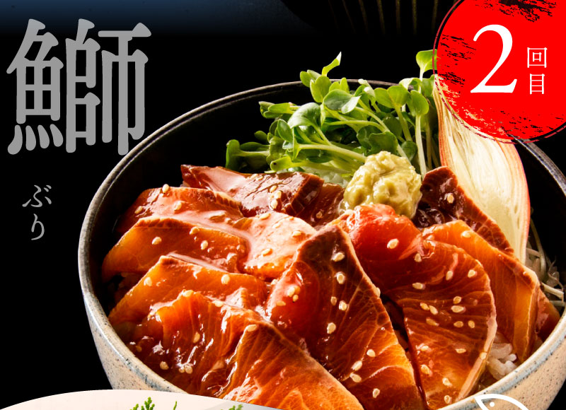 t021kyf　海鮮 芸西村3ヵ月連続定期便 土佐の漬け丼づくし定期便／1回目：真鯛の漬け丼の素、2回目：ブリ漬丼の素、3回目：かんぱち漬丼の素 本場 高知 土佐 海鮮 自慢 返礼品 お楽しみ〈高知市共通返礼品〉