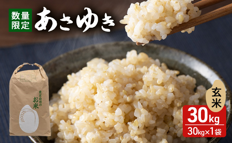 数量限定 新米 あさゆき 玄米 30kg H.GREENWORK 令和7年産 米 お米 ご飯 30キロ 希少 限定 先行 予約 先行予約 こめ おこめ コメ ごはん 青森 青森県 鰺ヶ沢町
