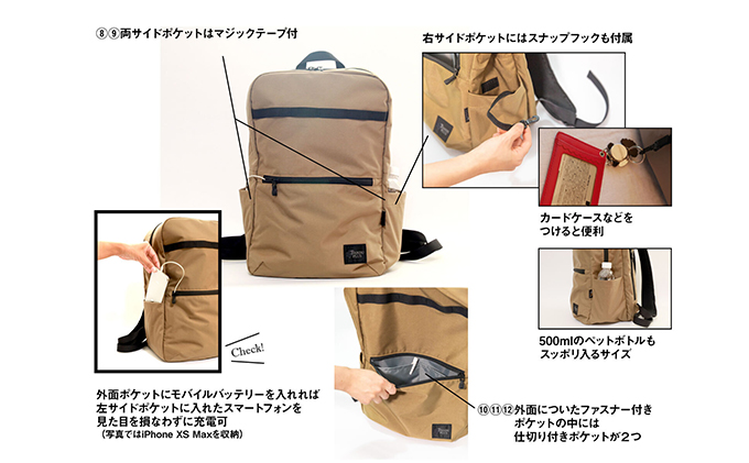 ベビサポバッグ【カーキ】 ファッション リュック 