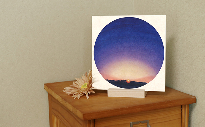 センテンヤアートパネル　『そらもよう』−夜明け− 絵画 和紙 印刷 木製パネル シンプル 洋風 和風 