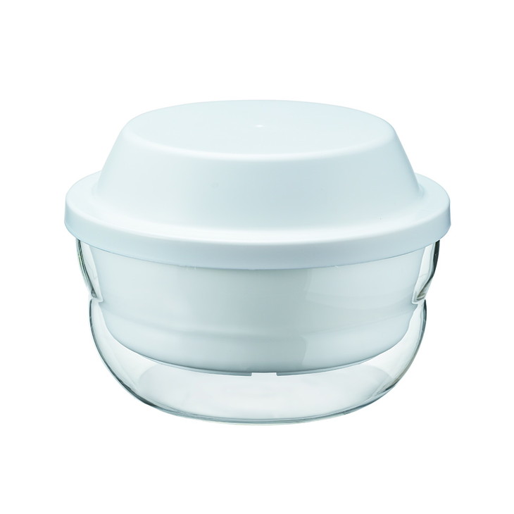 茨城県古河市のふるさと納税 HARIO ガラスのレンジ蒸し器［XMK-120-W］｜ハリオ 耐熱 ガラス 食器 器 キッチン 日用品 キッチン用品 日本製 おしゃれ かわいい レンジ蒸し器 蒸し器 調理器具 電子レンジ可 料理 野菜 食材 ザル付き 時短 ギフト 贈答 贈り物 プレゼント お祝 ご褒美 記念日 景品 _BE60