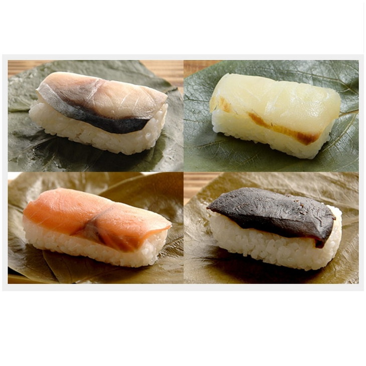 柿の葉すし 20個入 4種詰合せ（鯖8個、鯛4個、鮭4個、椎茸4個） 保存料無添加 | 寿司 サバ サケ 和歌山県 九和楽